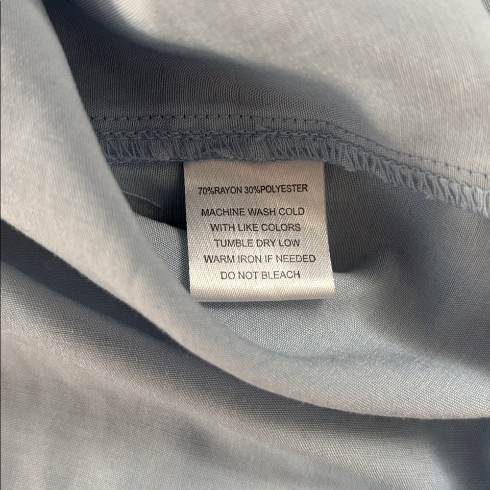 Elegant Light Blue Button Down Shirt - Picture 10 of 10